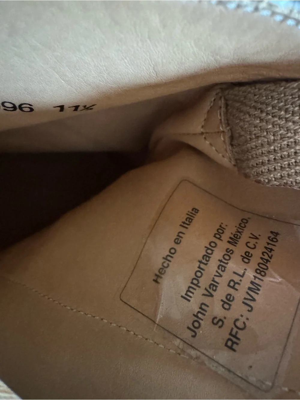 John Varvatos Walker Rancher Boots Men’s 11.5 Taupe Gray Suede Side Zip Italy